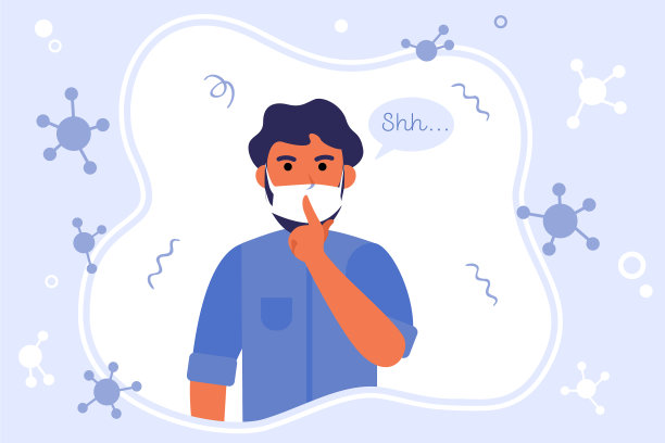 戴面具的人保持沉默图片下载