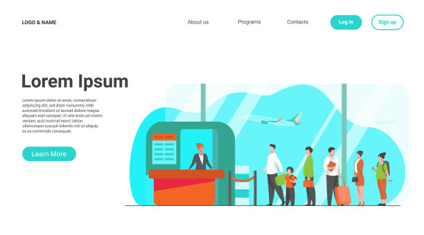 机场队列图片下载