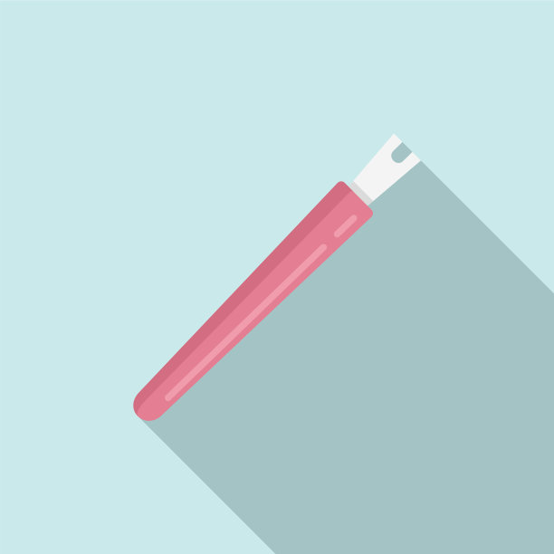 波兰美甲师工具图标平坦风格图片下载