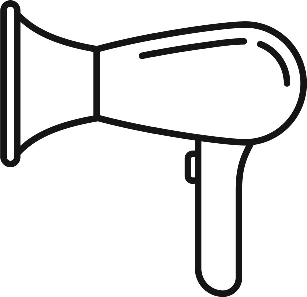 专业吹风机图标轮廓样式图片下载