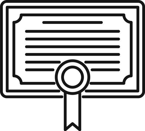 经理文凭图标大纲风格图片下载