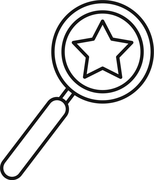 产品经理放大镜线性图标图片下载