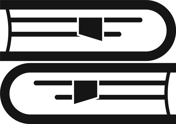 社会学书籍堆叠图标简单的风格图片下载