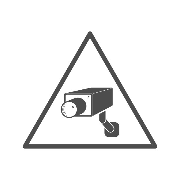 视频监控三角形图标摄像机图片下载