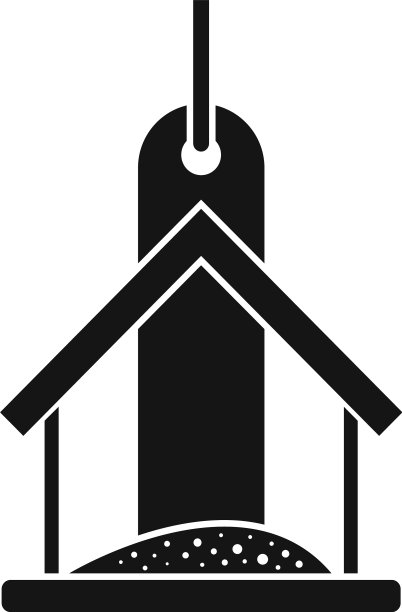 喂食鸟图标简单的风格图片下载