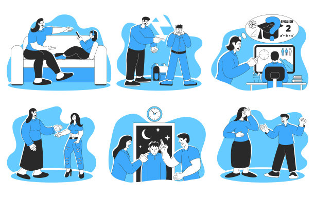 青少年和家长的误解问题图片下载