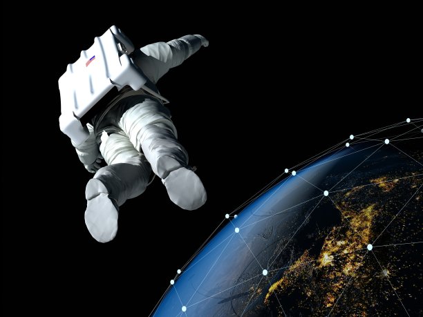 在地球上空飞行。图片下载