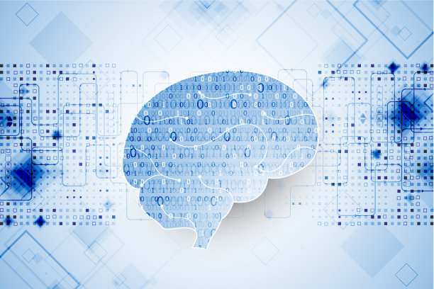 抽象数字脑技术概念图片下载