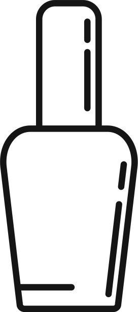 护理指甲油图标轮廓风格图片下载