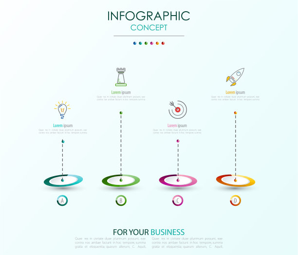 信息图表模板业务概念与选项图片下载