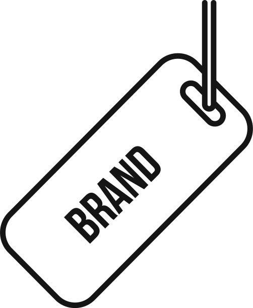 品牌标签图标轮廓风格图片下载
