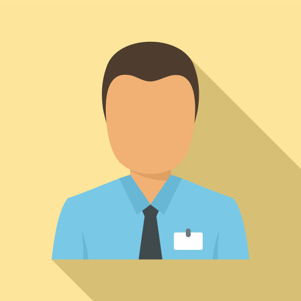 产品经理人图标平面风格图片下载