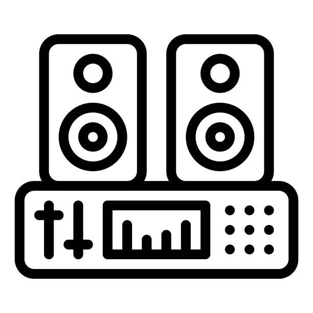 生日派对相关的扬声器图标图片下载
