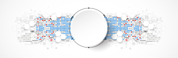 摘要圆技术概念电路板图片下载