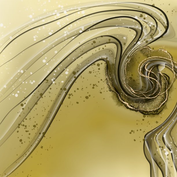 带彩带的抽象流体艺术图片下载