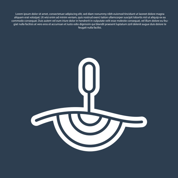 针疗图标蓝线孤立上图片下载