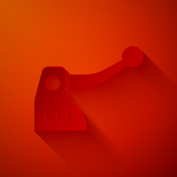 纸割伤自行车刹车图标隔离在红色图片下载