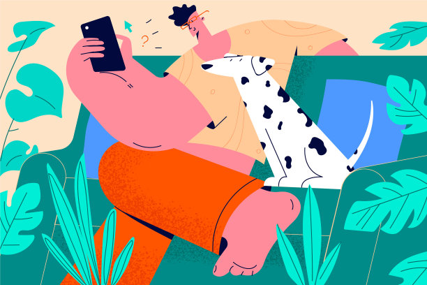 花时间在家里与宠物概念图片下载