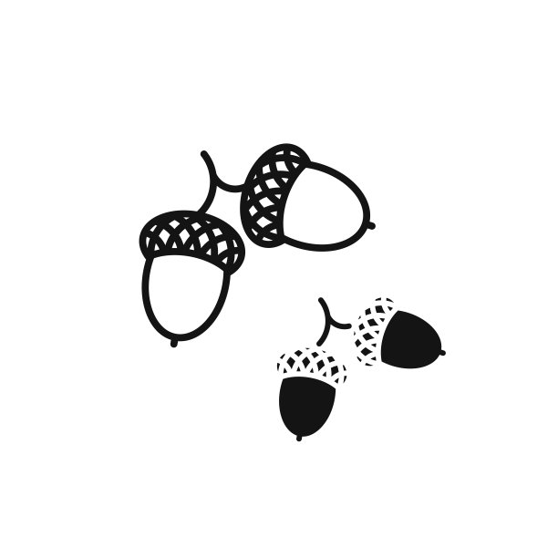 橡树。图标设置图片下载