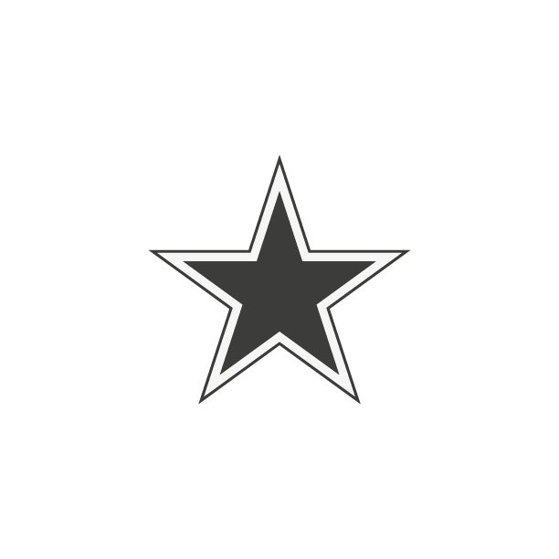 明星偶像。黑星的象征。面向网页和移动应用的平面设计。图片下载