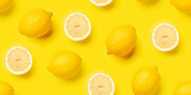 柠檬柑橘无缝背景纹理图片下载