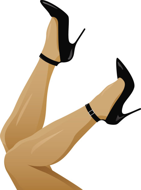 穿着黑色高跟鞋的腿图片下载