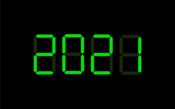 2021年新年文字在数字字体显示图标图片下载