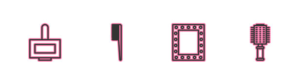 设线指甲油瓶化妆镜用图片下载