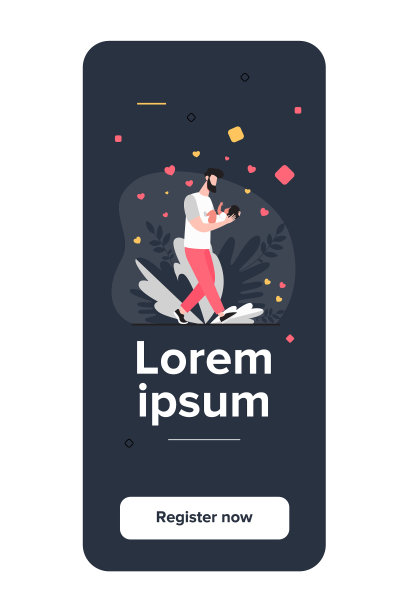 年轻的爸爸背着孩子走路图片下载