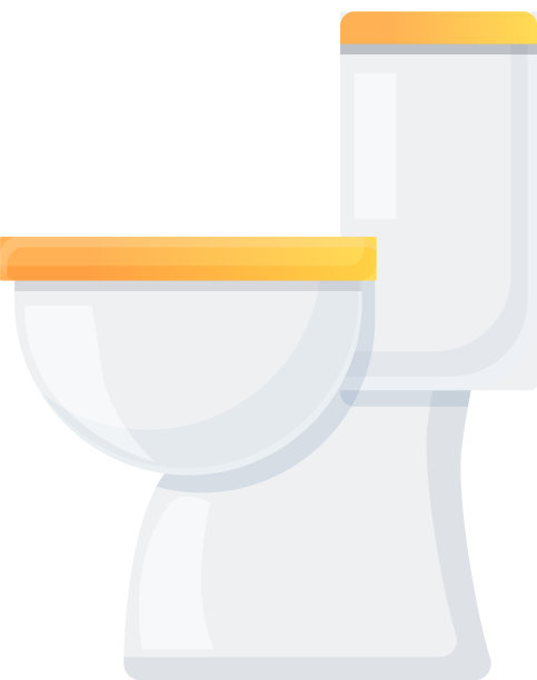 卡通风格的公寓厕所图标图片下载