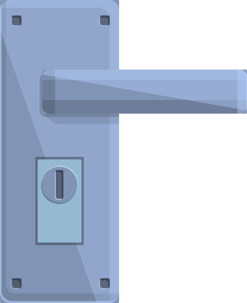 卡通风格的门把手图标图片下载