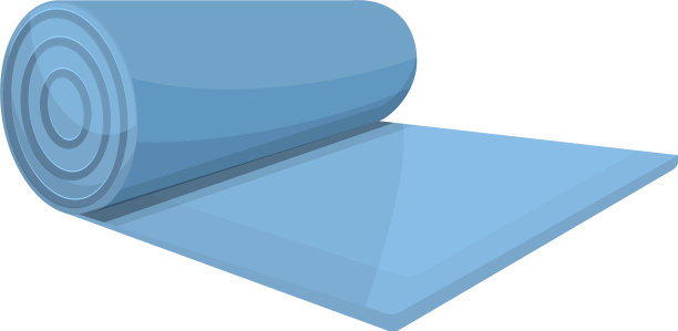 地毯瑜伽垫图标卡通风格图片下载