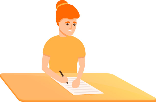 写学校考试图标卡通风格图片下载