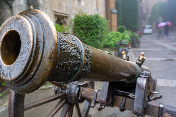 特写古董大炮图片下载