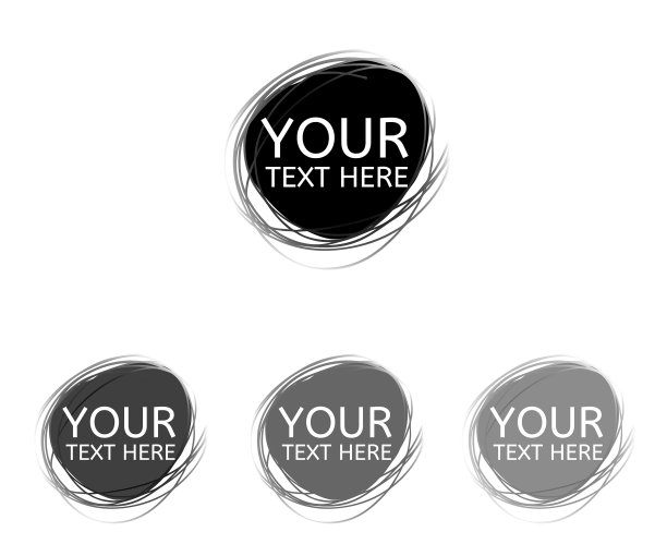 手绘圆线素描套圆图片下载