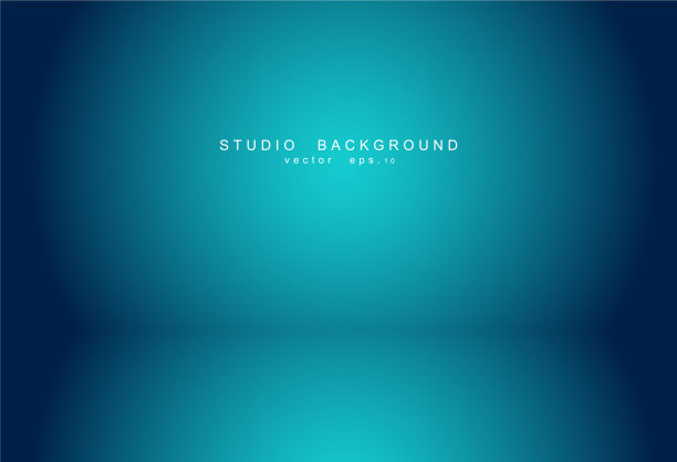 空的蓝色工作室房间背景灯内部图片下载