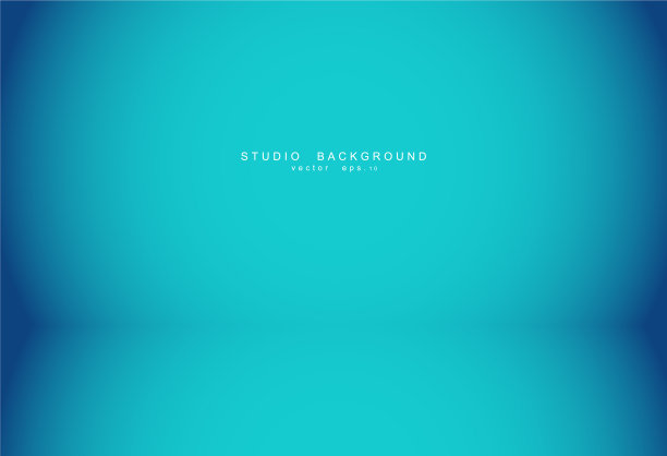 空的蓝色工作室房间背景灯内部图片下载