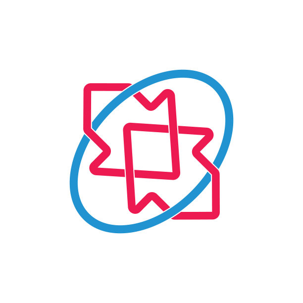 简约链式箭头彩色Logo图片下载