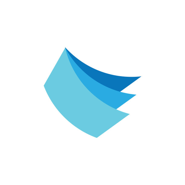 简单的3d渐变几何纸注释标志图片下载