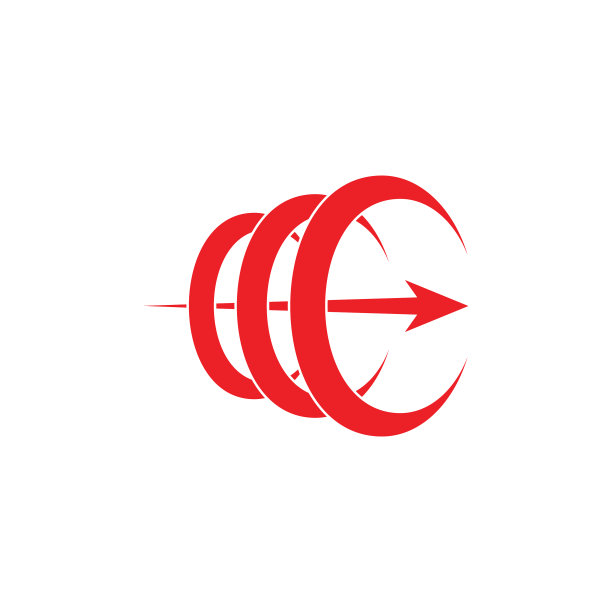 字母c 3d箭头曲线运动标志图片下载