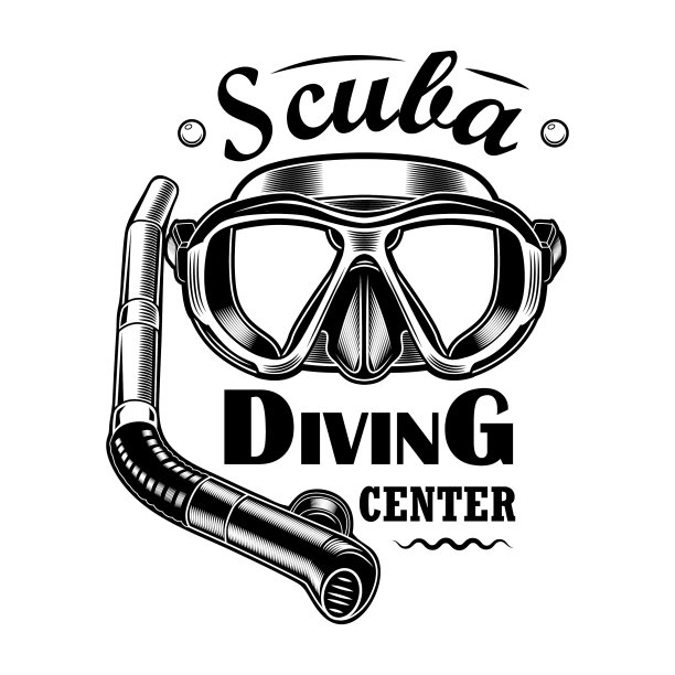 潜水员面罩和导管图片下载