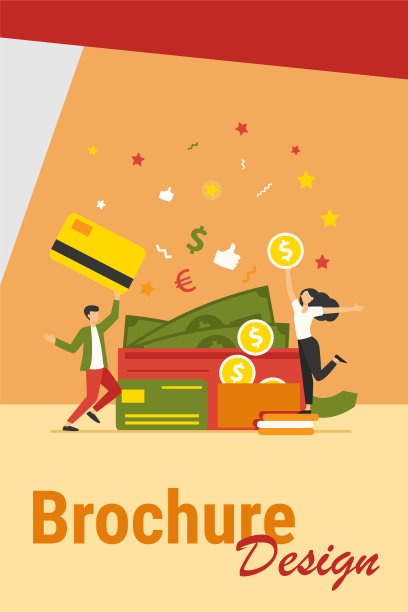 快乐的小男人和女人，大钱包图片下载