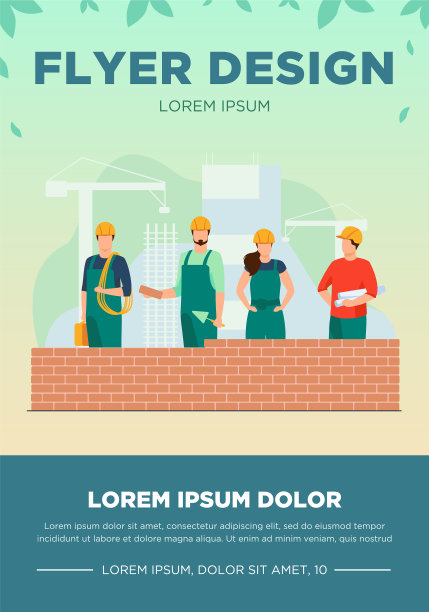 专业建筑工人制作砖墙图片下载