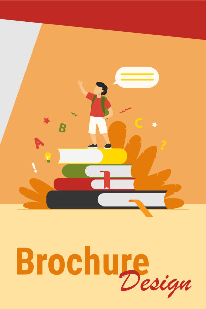 一个男生站在堆叠的书上图片下载