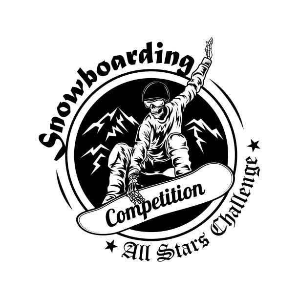 滑雪比赛的象征图片下载