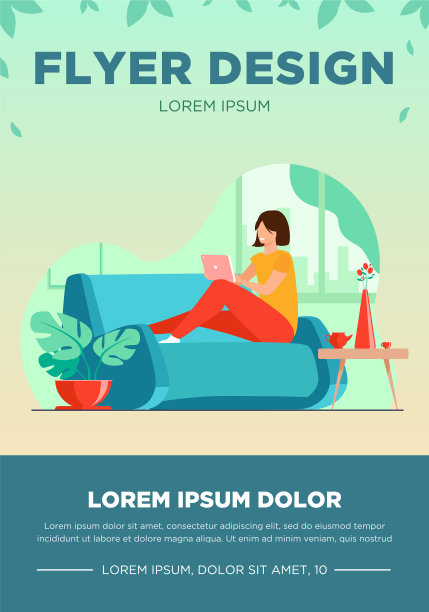 年轻女子在沙发上休息，手提电脑图片下载