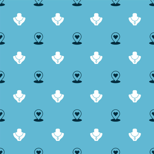 设置位置与心脏和项链人体模型上图片下载