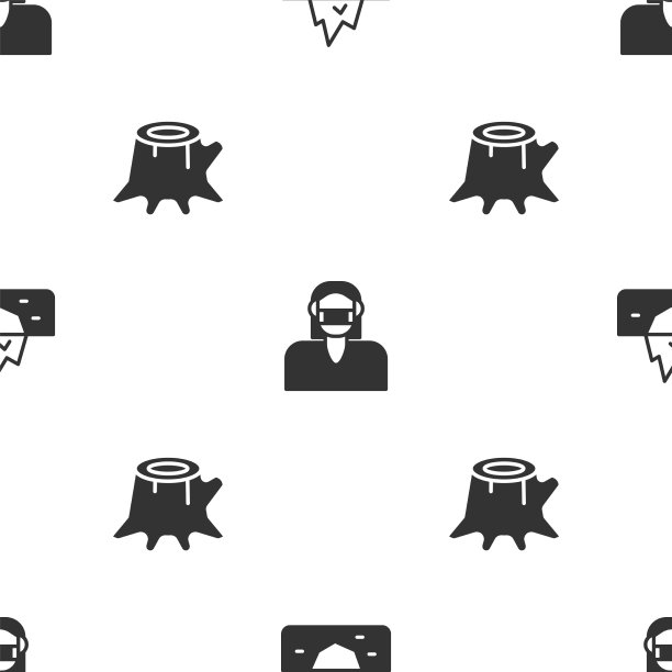 在冰山上戴上防护面具和树图片下载