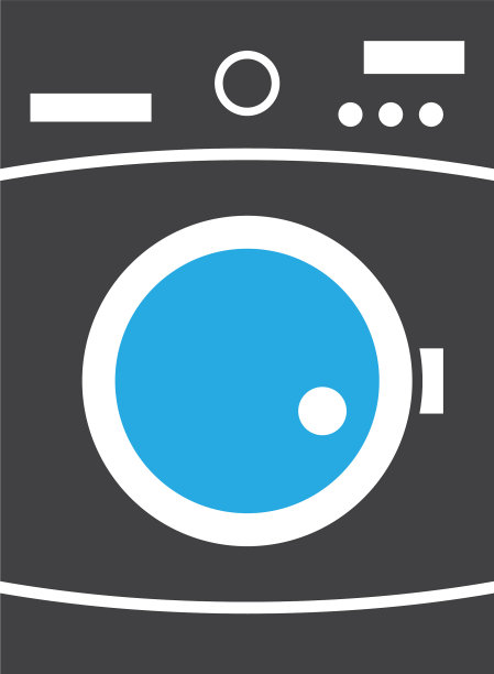 洗衣机图标设计模板隔离图片下载