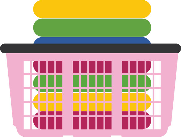 洗衣堆图标设计模板孤立图片下载